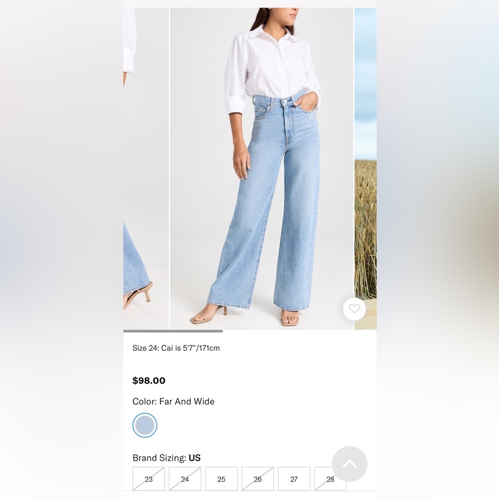 Levi’s Ribcage Wide Leg Jeans
